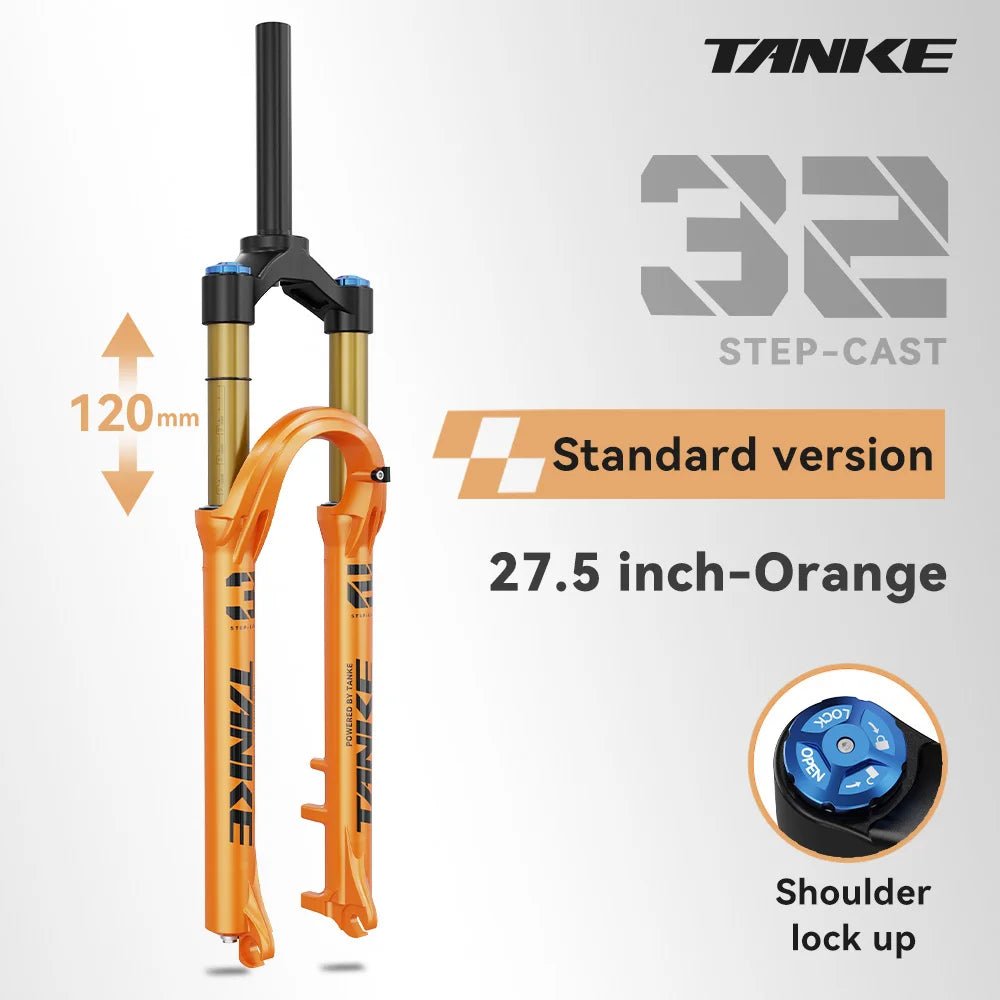TANKE Adjustable 26/27.5/29 Inch Front Suspension Pneumatic Fork - The Wright Bikes